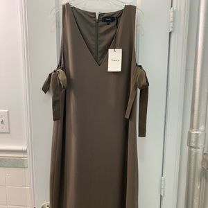 Theory Midi (below knee) Natia Modern Crepe Dress